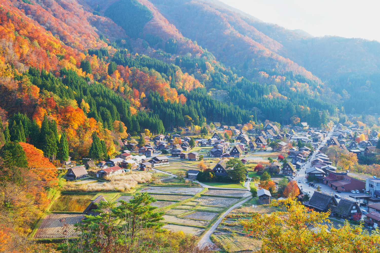 日本の原風景が残る合掌造りの集落