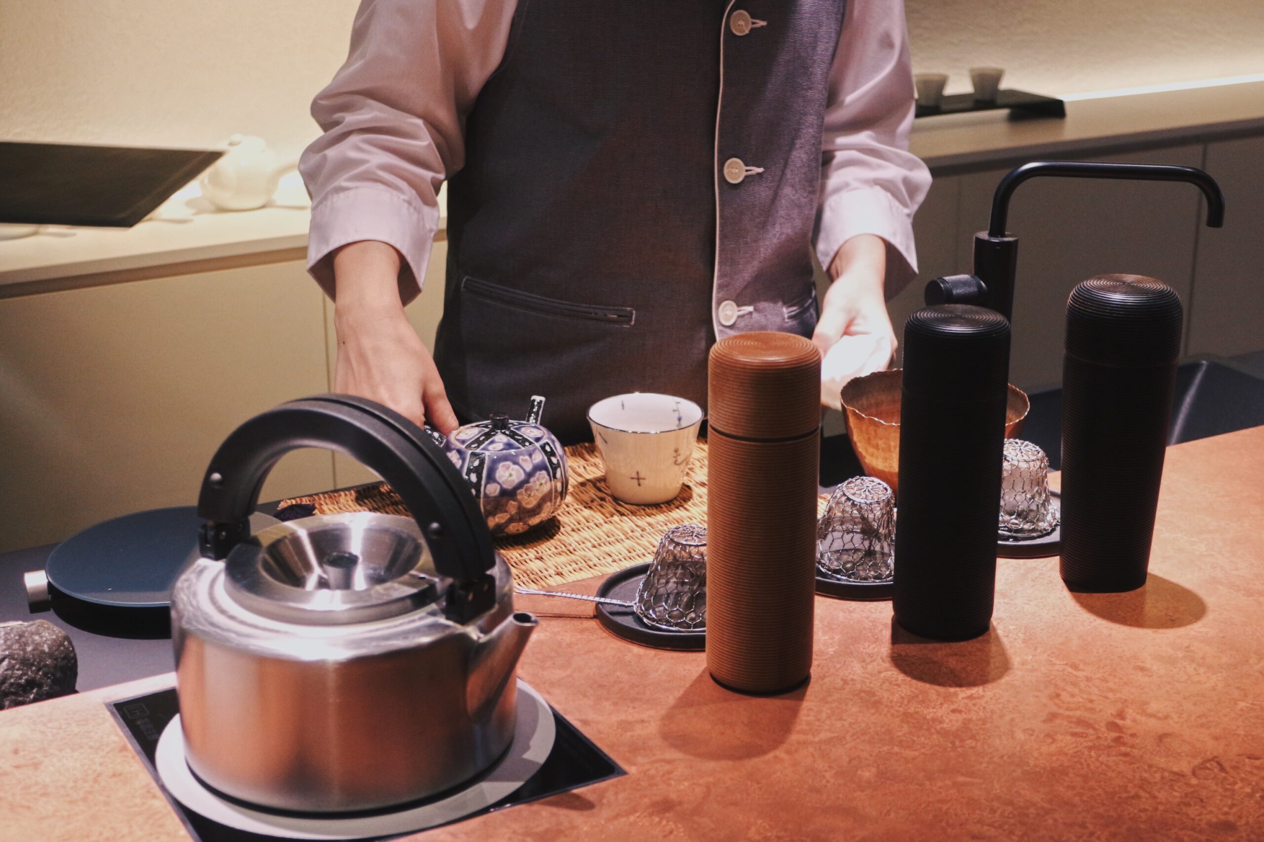 金沢「一笑」のカウンター