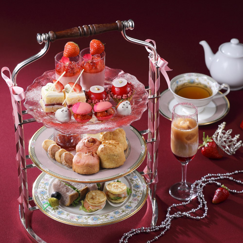 名古屋東急ホテル　アトリウムラウンジ「グリンデルワルド」アフタヌーンティーセット～ストロベリー～