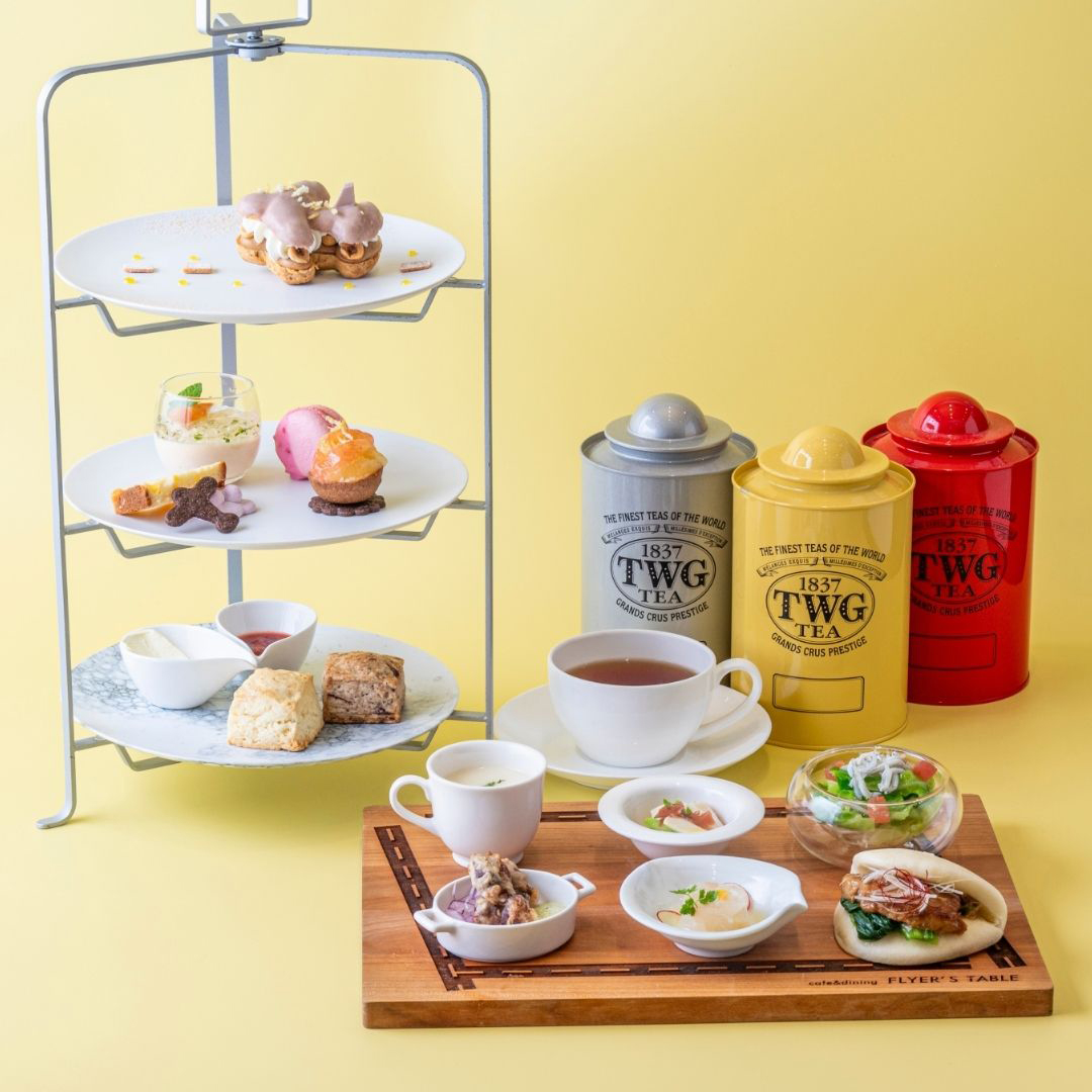 羽田エクセルホテル東急　カフェ＆ダイニング「フライヤーズテーブル」　春から初夏限定の FLYER'S Afternoon Tea